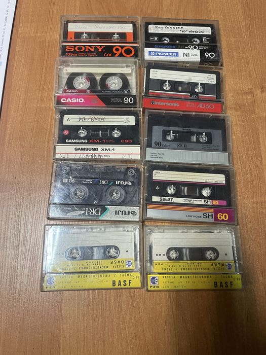 Zestaw kaset magnetofonowych 10 szt
