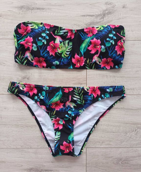 Nowy kostium strój kąpielowy bandeau, r. XL kąpielówki