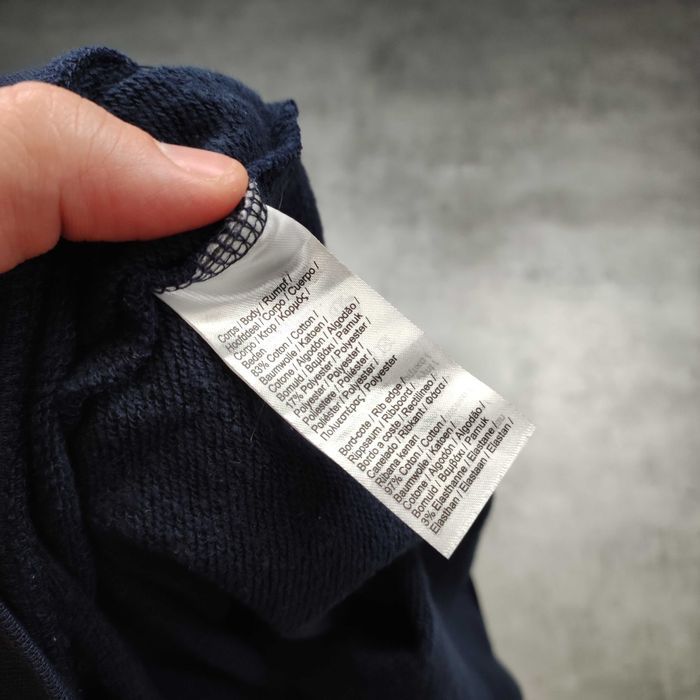 MĘSKA Bluza PREMIUM Granatowa Bawełna Elegancka Haft Logo Lacoste