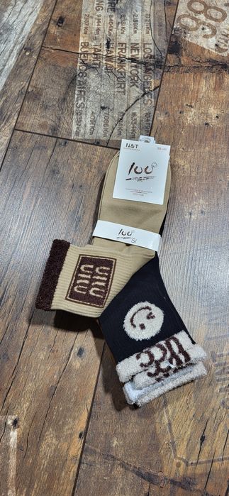 Komplet skarpet 5 par damskie bawełna premium Miękkie logo uni 39-42