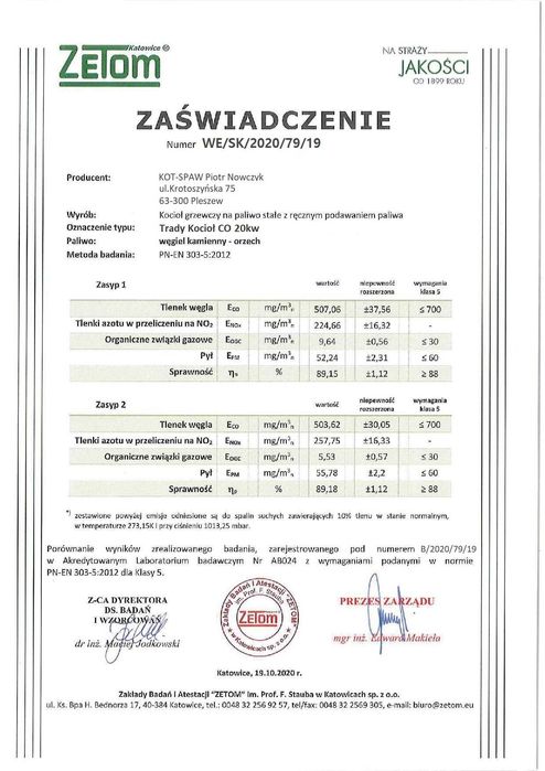 PIEC na DREWNO KOCIOŁ CO WĘGIEL 20KW 160M piece kotły tradycyjne nowe