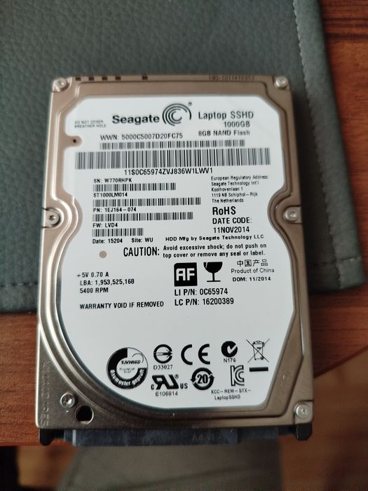 Dysk twardy do laptopa Seagate HDD 1 trb