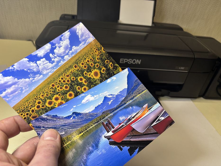 Фотопринтер EPSON L312 с заводской СНПЧ