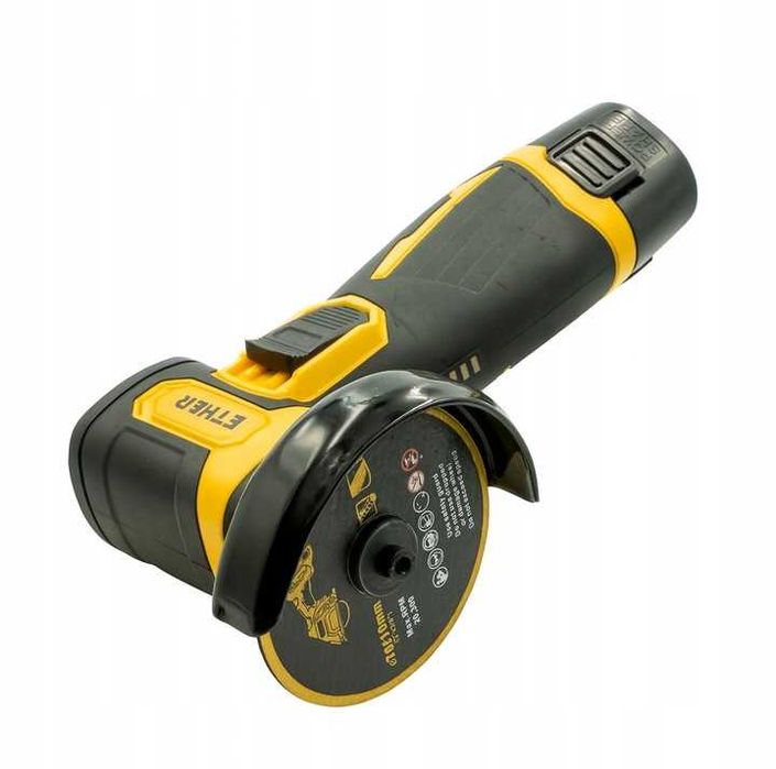 MINI SZLIFIERKA KĄTOWA Akumulatorowa bezszczotkowa ZESTAW 2Aku 7 Tarcz