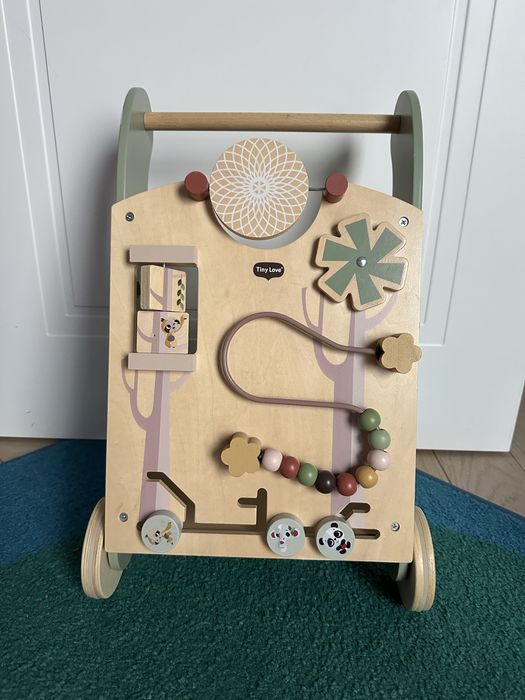 Tiny Love, Drewniany Edukacyjny Chodzik-Pchacz 2W1, Boho Chic