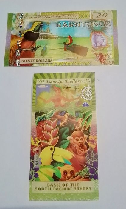 20 Dollars Rarotonma.