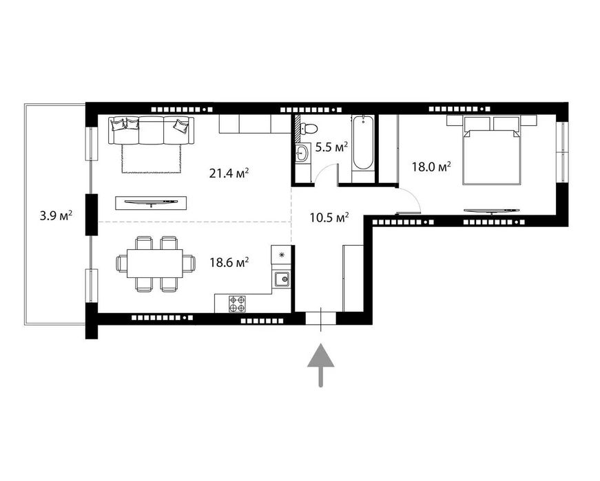 2-rooms apartment apartment by the address st. Tivodara Legotskogo (area 77,9 m²) - Atlanta.ua - photo 19