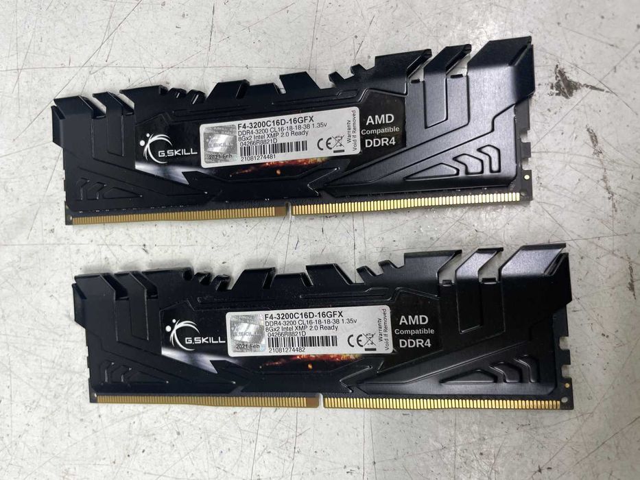 Оперативная память G.Skill 16Gb (Kit of 2x8Gb) DDR4-3200 PC4-25600 Cl16 Flare X