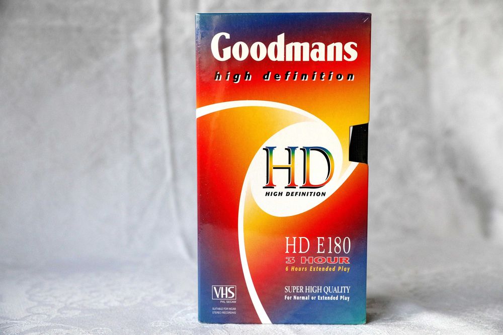 Kaseta VHS Goodmans HD *E-180* NOWA w IDEALNYM stanie * Dostępne inne!