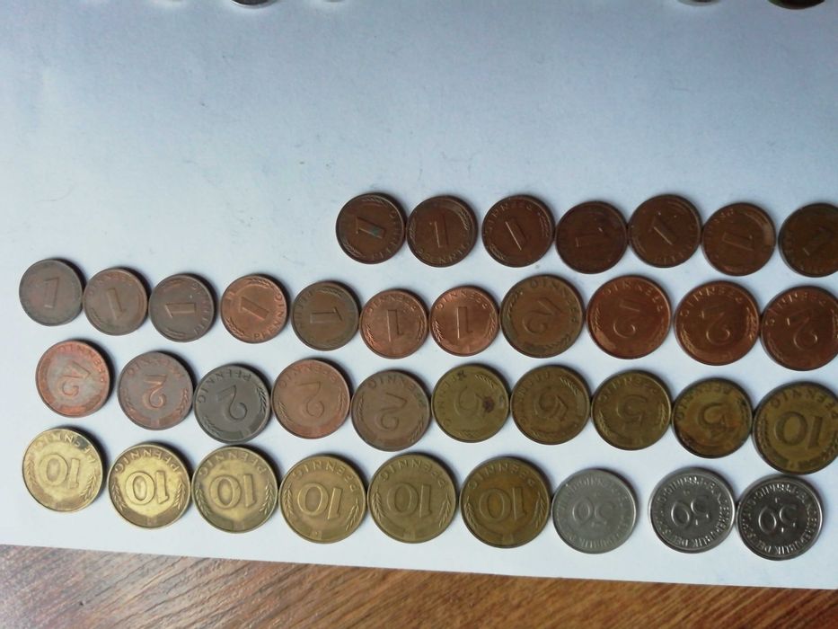 Stare monety z dawnego NRD i RFN Zielona Góra • OLX.pl
