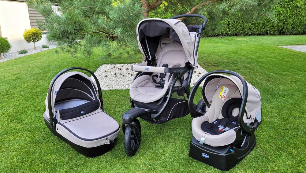 Коляска 3 в 1 CHICCO Trio Activ3 Top (Чіко). Дитячий візок-всюдихід у повній комплектації
