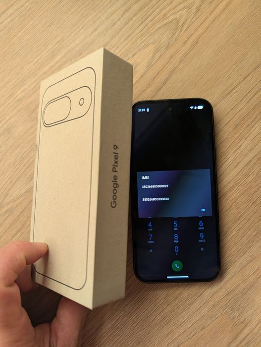 Google Pixel 9 pudełko stan bardzo dobry
