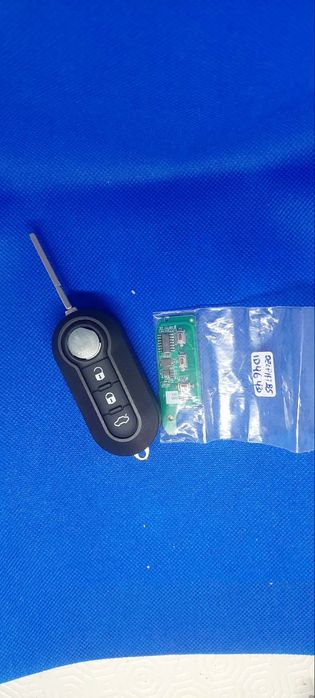 Chave Completa Fiat 500 Chip placa electrónica lâmina pilha