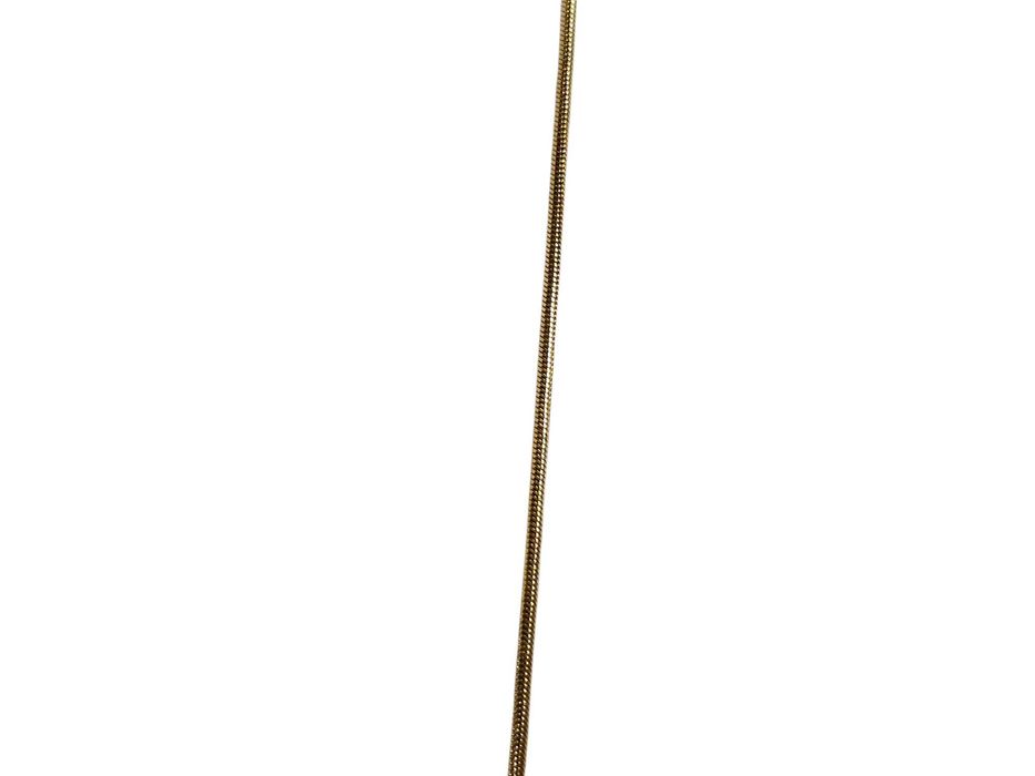 Niesamowity złoty naszyjnik z onyksem 585 - 44cm - 17,50g