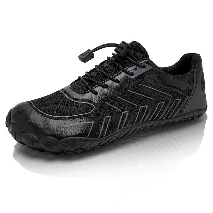 Buty barefoot trail męskie - szeroki nosek - czarne 37 EU