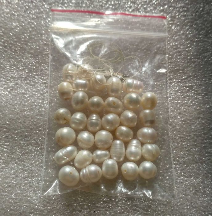 Бусины для творчества Жемчуг речной золотой песок рубин янтарь аметист