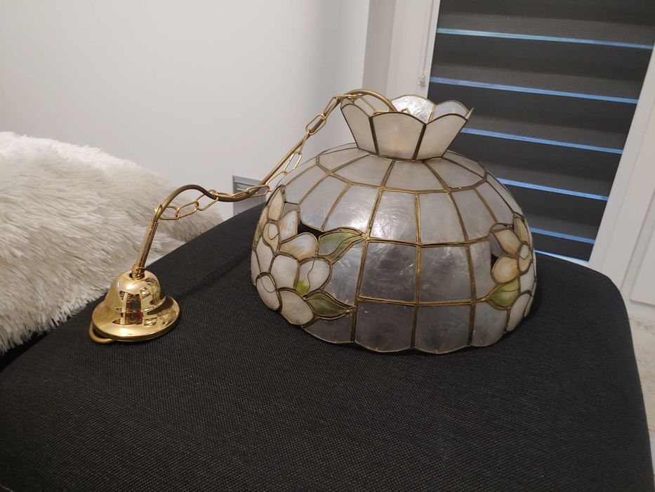 Lampa wisząca z masy perłowej