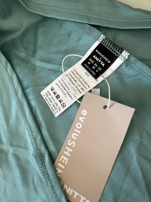 Vestido midi turquesa novo M