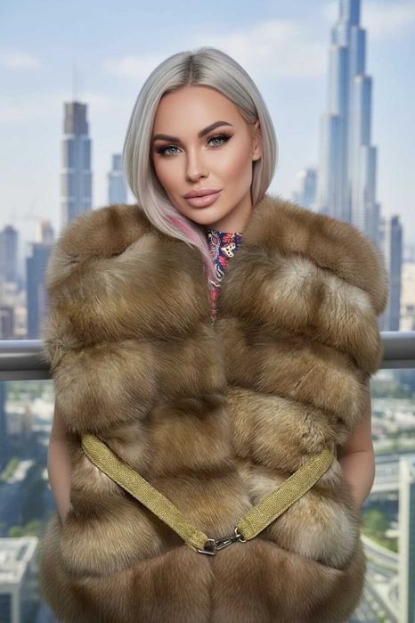 Шикарна жилетка , НОВА, із Хутра Соболя , Соболь, SOBOL