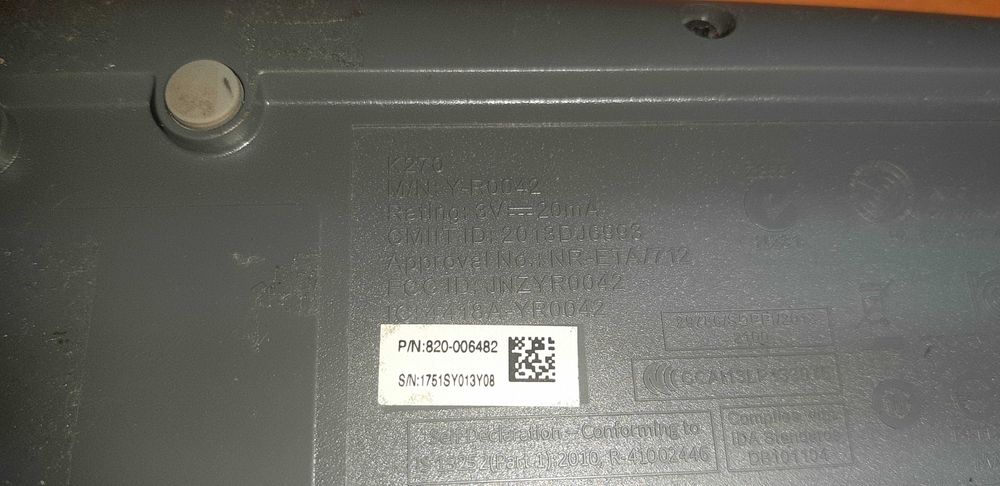 Клавіатура LOGITECH K270 Wireless Keyboard Y-R0042