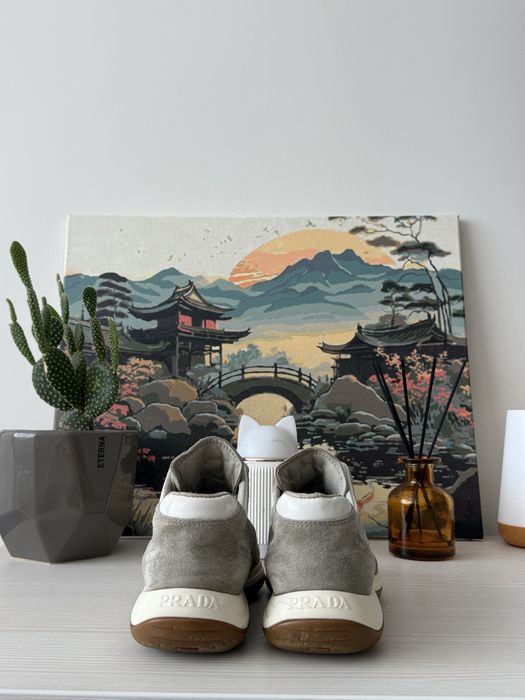 Кросівки Prada Linea Rossa Suede Trainers