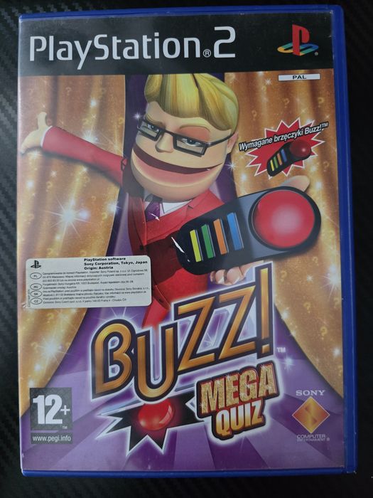 Buzz Mega Quiz pełna Polska wersja językowa PS2