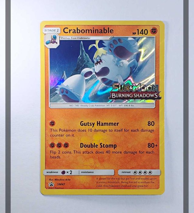 Crabominable SM47 Promo Prerelease Pokemon ENG-NM