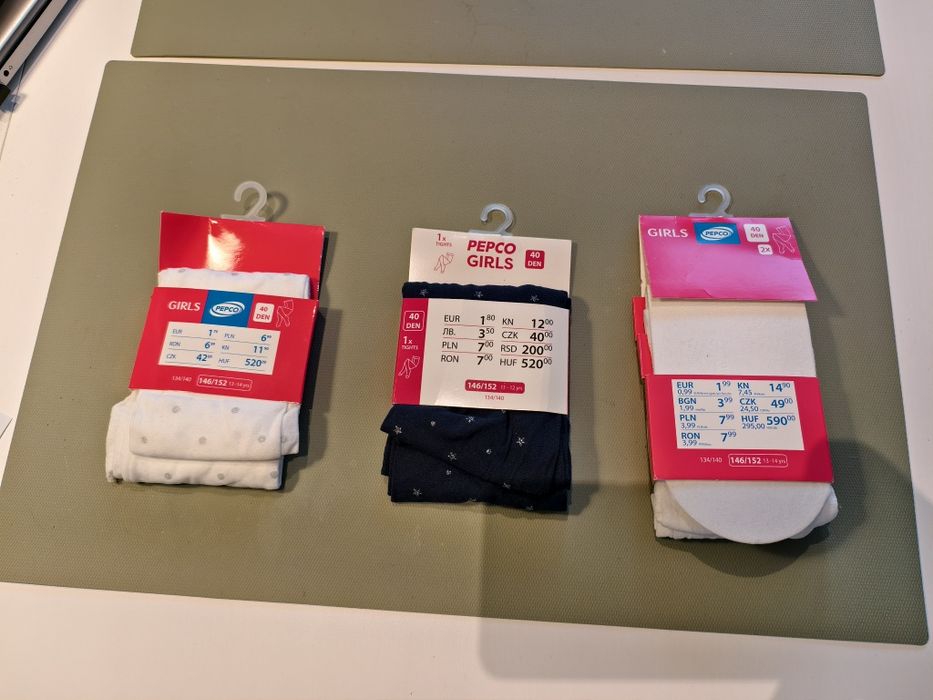 Zestaw rajtus dla dziewczynek Pepco rozmiar 146/152 4 pary