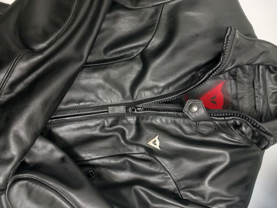 Blusão motard pele Dainese senhora tamanho 40