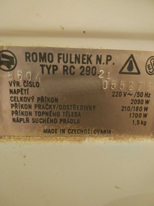 Pralko wirówka czeska Romo