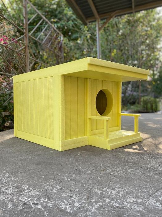 Тёплый домик для животных. Утеплённая будка. Зимняя будка для кота.