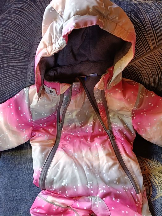 Kombinezon niemowlęcy z polarem ciepły 62/68