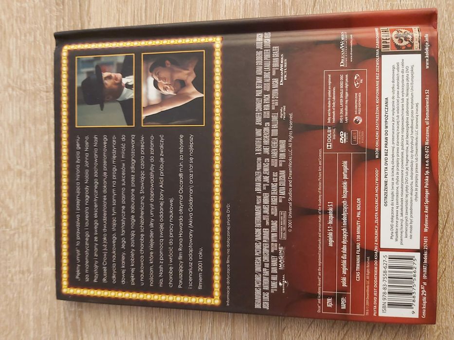 Piękny Umysł-Russell Crowe,J. Connelly Polskie Napisy Film Dvd Unikat