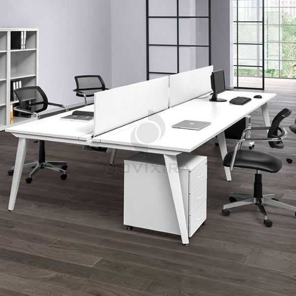 Office Desk Island with 4 Workstations64284102460290120