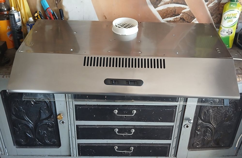 Vendo exaustor de encastre de 90cm, em bom estado.