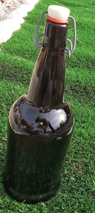 Garrafa vidro Castanho Antiga