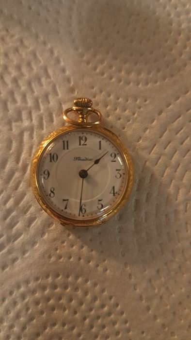 Relógio de bolso antigo  ( ouro 14k)