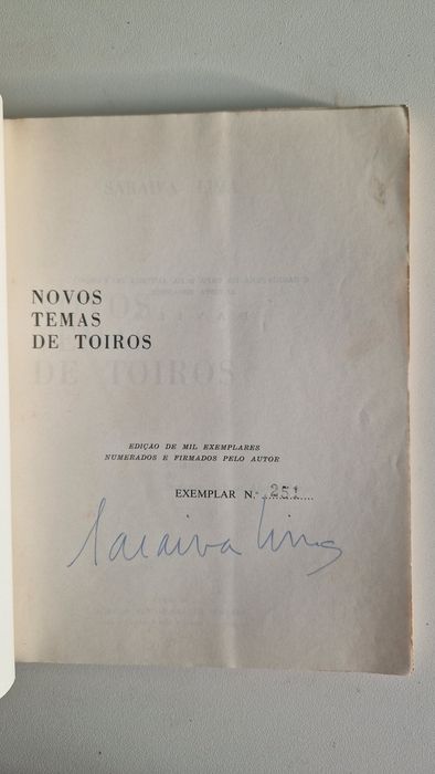 Livro Novos Temas de Toiros