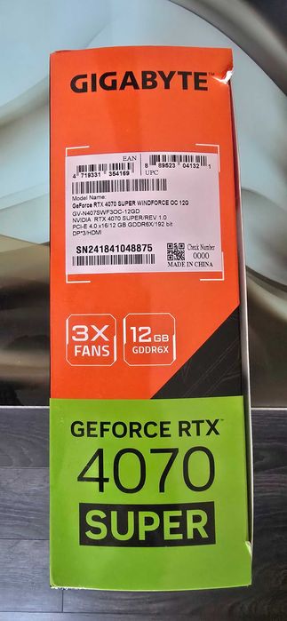 Gigabyte RTX 4070 Super WindForce 12GB OC