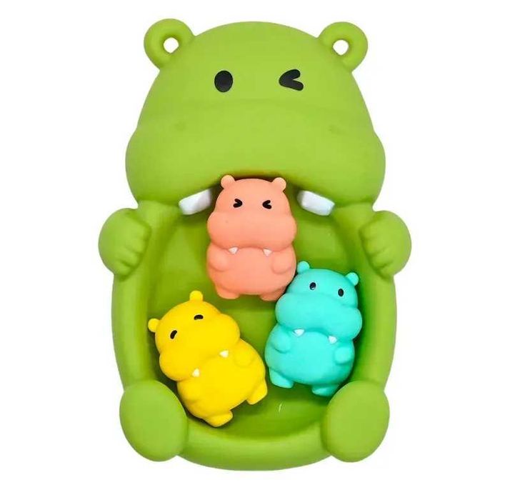 Гумові бегемотики іграшки для купання,игрушки для купания бегемотики