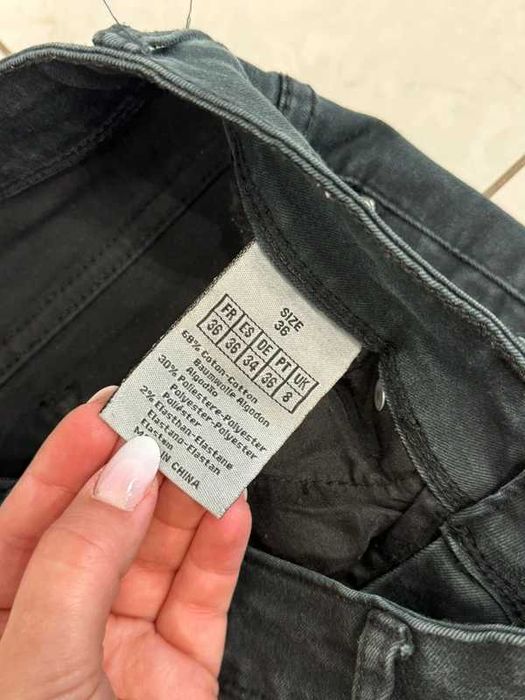 Spodnie czarne skinny obcisłe rurki Ana&Lucy 36 S bawełniane z elastanem