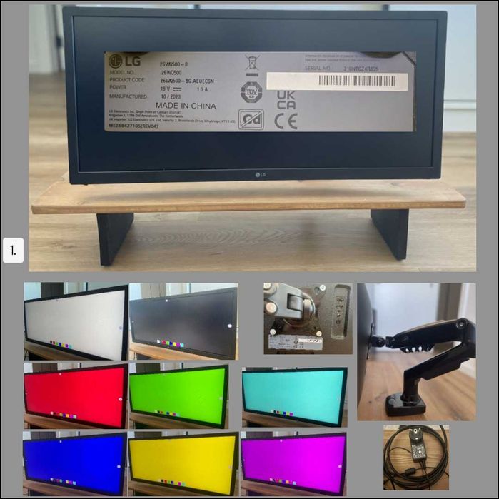 Lote Informática e Gadgets (Monitor LG Ultrawide, Raspberry Pi, Powerline)