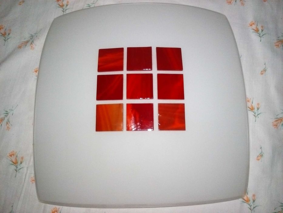 плафон вставной, накладной для светильника_люстры квадрат