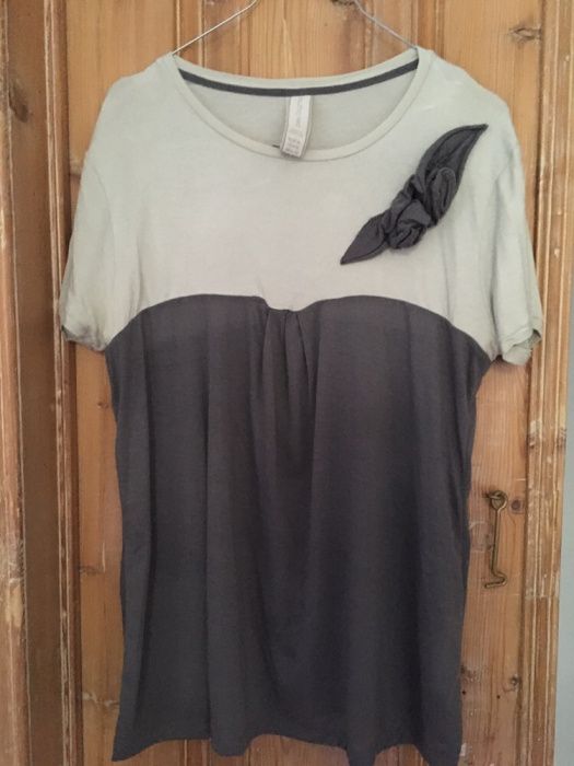 Top de malha de algodão Zara Collection/ dois tons de cinzento ( XL)64584748447745120