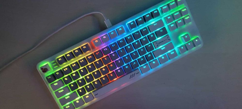 Klawiatura Dark Project Onionite (ALU87A) White – Aluminiowa, Hot-Swap