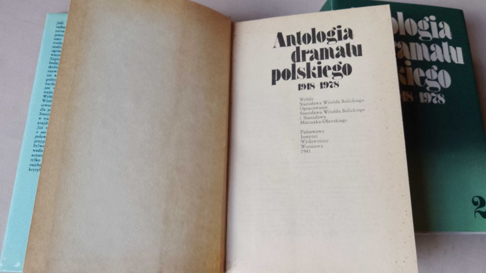 "Antologia dramatu polskiego" 1981 PIW