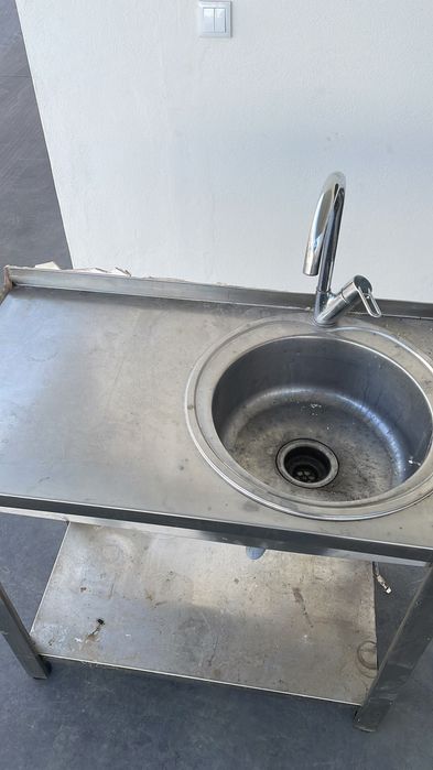 Bancada de inox para jardim