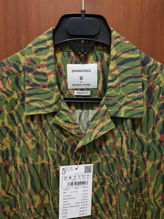 Camisa homem manga curta havaiana - Nova