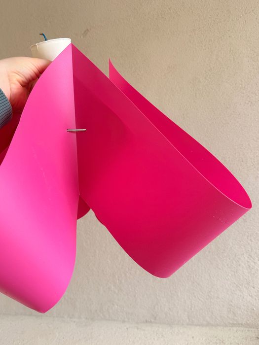Candeeiro teto rosa