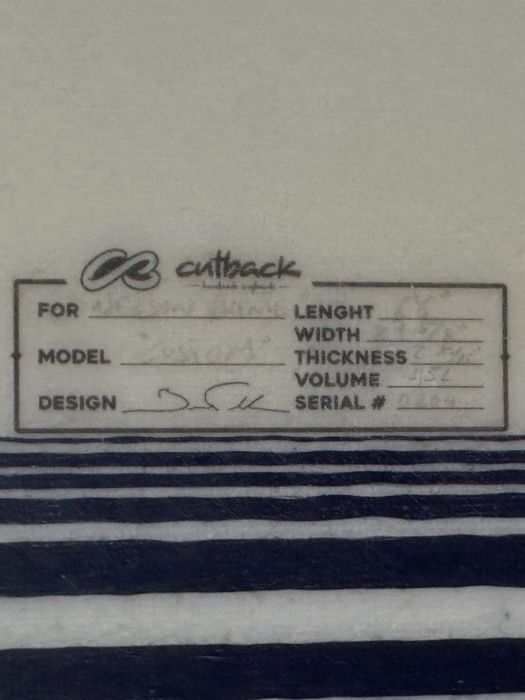 Prancha Surf Cutback 6’6
